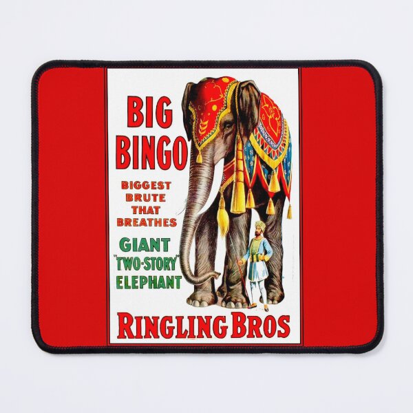 Item preview, RINGLING BROS. : Vintage Big Bingo Giant Elephant Circus Print designed and sold by posterbobs.