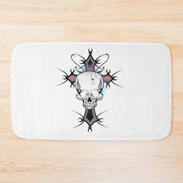 Item preview, Badass Skull on a tribal cross  designed and sold by AXIOM13.
