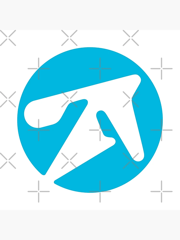 aphex twin alternative style logo in blue | Poster