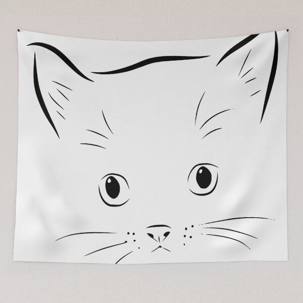 Item preview, Cat Face Outline designed and sold by Ashlison.