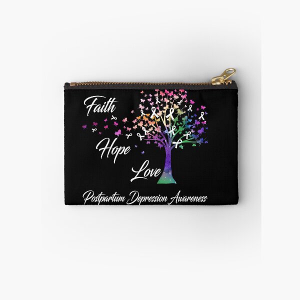 Item preview, Ribbon Tree Faith Hope Love Postpartum Depression Awareness designed and sold by Tadmab.