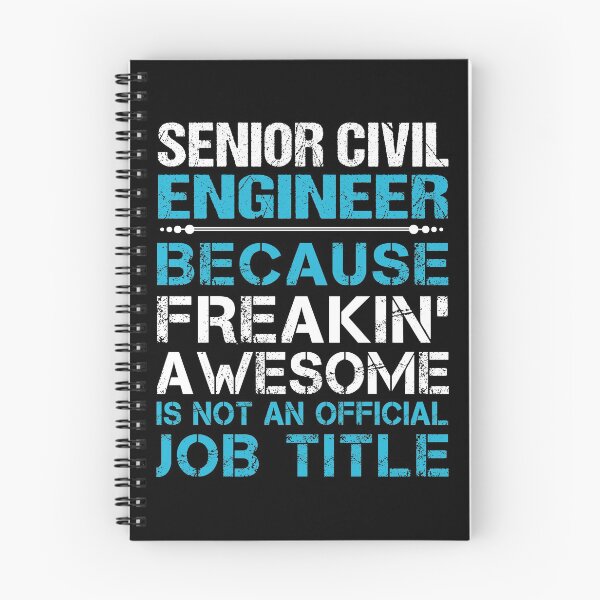 Item preview, Senior Civil Engineer T Shirt - Freaking Awesome Job Gift Item Tee designed and sold by oetate4774.