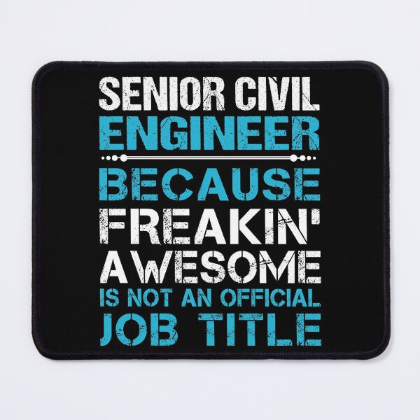 Item preview, Senior Civil Engineer T Shirt - Freaking Awesome Job Gift Item Tee designed and sold by oetate4774.
