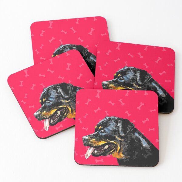 Item preview, Brindle Rottweilers / Red Brindle Rottweiler Puppies / Rottweiler Watercolor  designed and sold by haRexia.