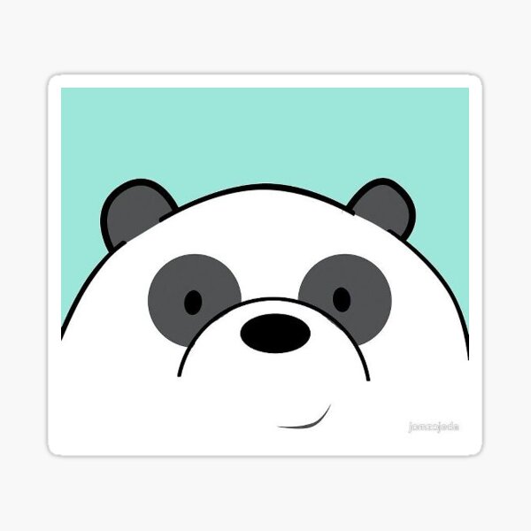 Panda cariñoso Pegatina