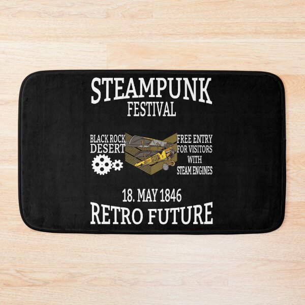 Item preview, Retro Future Festival biplane airplane steampunk designed and sold by Tahuverian.