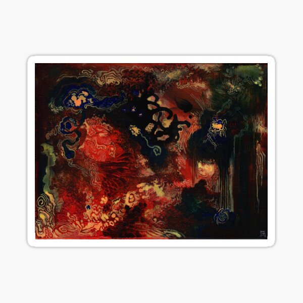 Hell Abstract Sticker