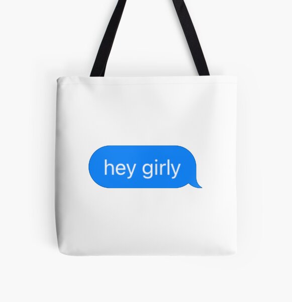 Hey Tote Bag Blue