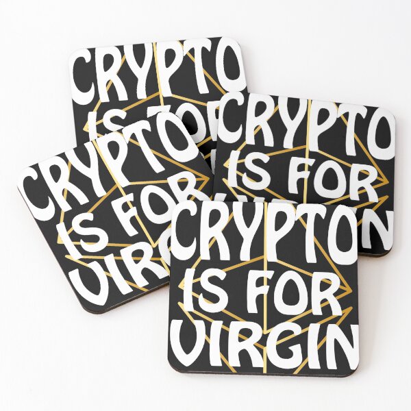 Item preview, Crypto Is for Virgins Funny Digital Currency Bitcoin designed and sold by CoolButFunny.