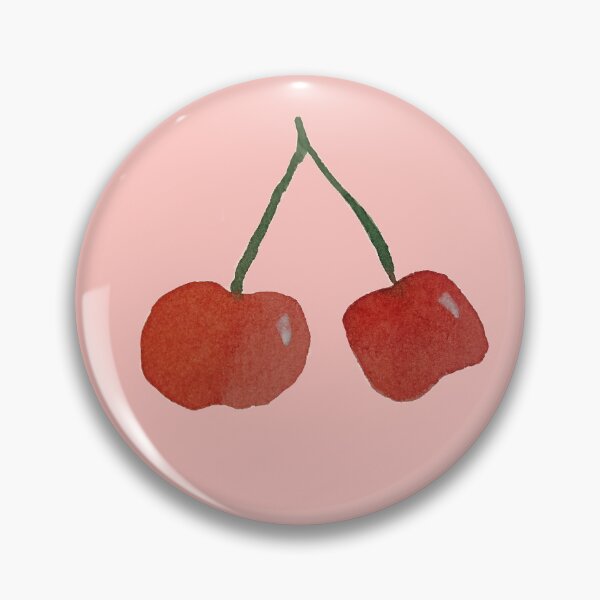 Item preview, pink cherry watercolor pattern designed and sold by Laura_S _13.