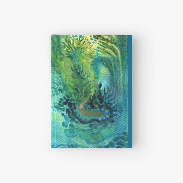 Blue-green Abstract Hardcover Journal