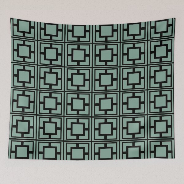Item preview, Palm Springs Breeze Block Wall on Turquoise  designed and sold by LisWilliams.