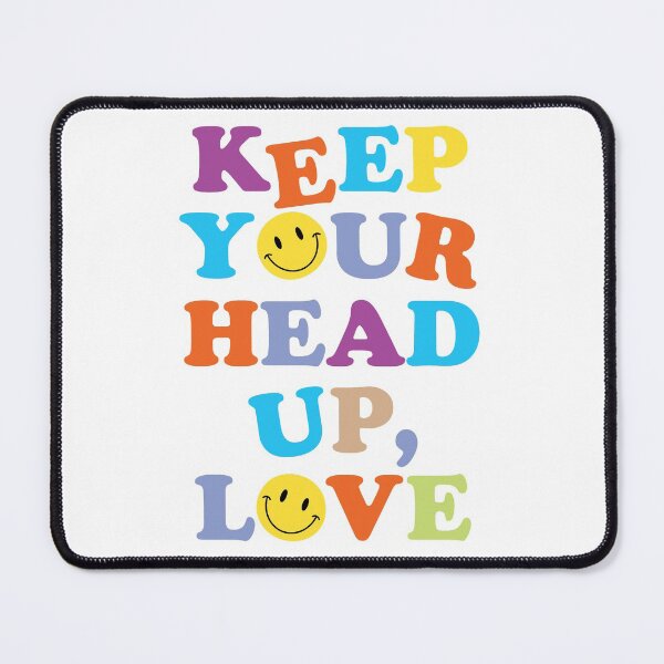 Item preview, KEEP YOUR HEAD UP, LOVE (v. white) designed and sold by HaiLeesDesign.