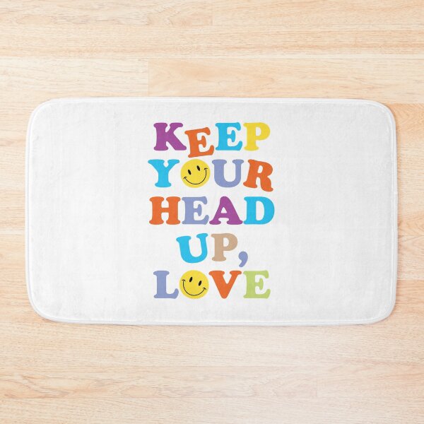 Item preview, KEEP YOUR HEAD UP, LOVE (v. white) designed and sold by HaiLeesDesign.