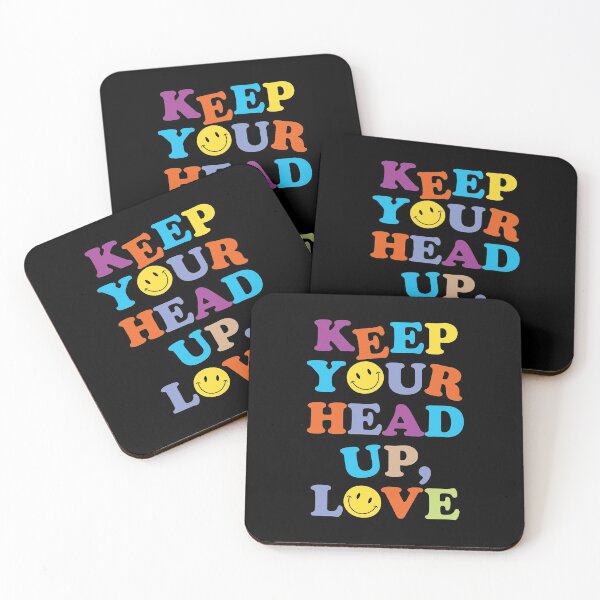 Item preview, KEEP YOUR HEAD UP, LOVE (v. black) designed and sold by HaiLeesDesign.