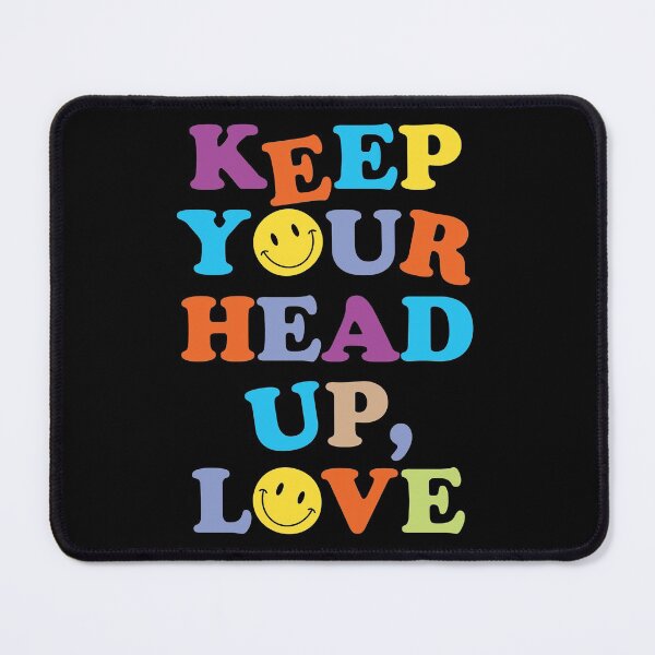 Item preview, KEEP YOUR HEAD UP, LOVE (v. black) designed and sold by HaiLeesDesign.