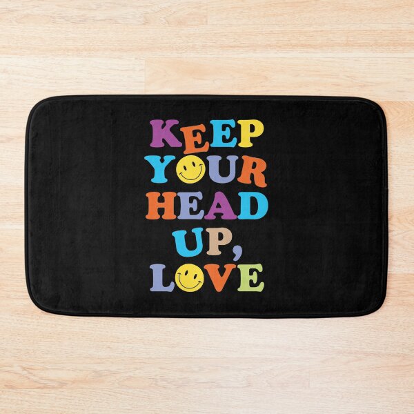 Item preview, KEEP YOUR HEAD UP, LOVE (v. black) designed and sold by HaiLeesDesign.