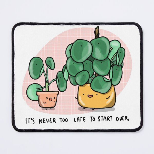 Item preview, Pilea: Never too late to start over designed and sold by homebyfaith.