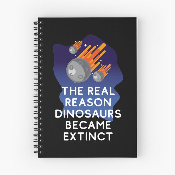 Item preview, The real reason dinosaurs became extinct - Meteors Hurdling Towards Earth To Kill The Dinosaur designed and sold by crazycollective.