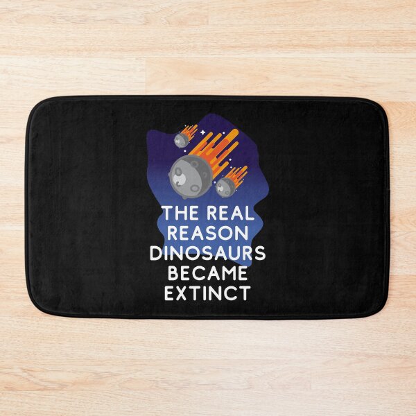 Item preview, The real reason dinosaurs became extinct - Meteors Hurdling Towards Earth To Kill The Dinosaur designed and sold by crazycollective.
