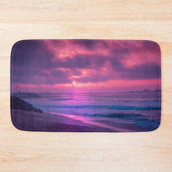 Item preview, Pink & Purple Cotton Candy Beach Sunset designed and sold by newburyboutique.