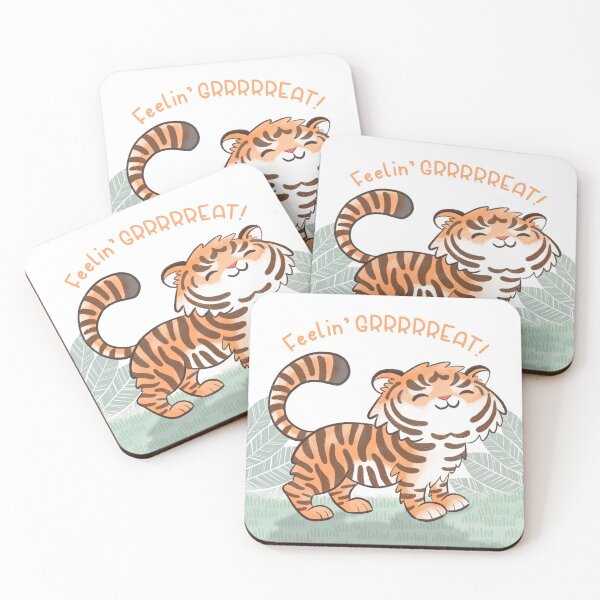 Item preview, Feelin' GRRRRREAT Tiger designed and sold by bunnytrailshop.