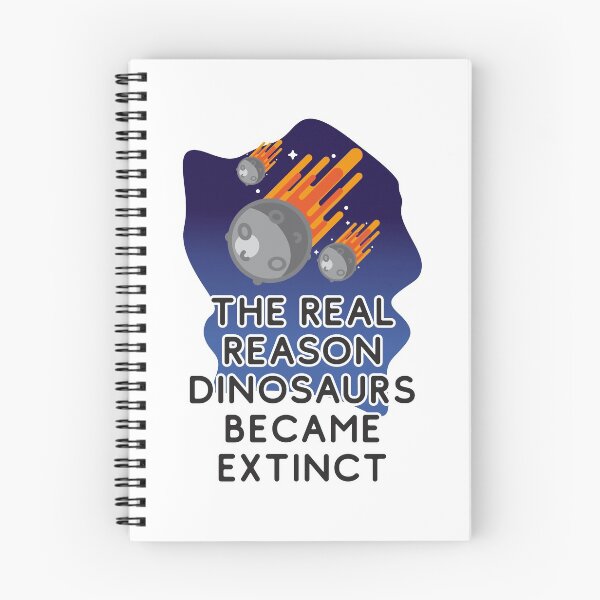 Item preview, The real reason dinosaurs became extinct - Meteors Hurdling Towards Earth To Kill The Dinosaur designed and sold by crazycollective.