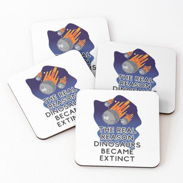 Item preview, The real reason dinosaurs became extinct - Meteors Hurdling Towards Earth To Kill The Dinosaur designed and sold by crazycollective.