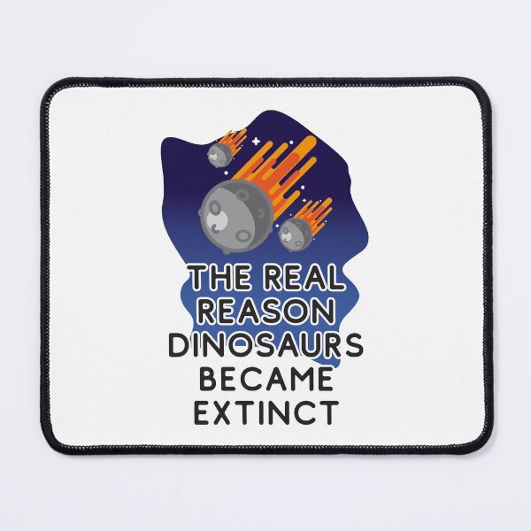 Item preview, The real reason dinosaurs became extinct - Meteors Hurdling Towards Earth To Kill The Dinosaur designed and sold by crazycollective.