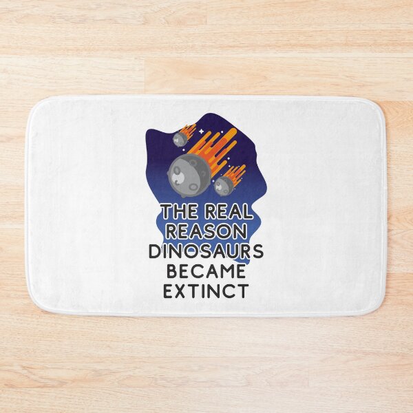 Item preview, The real reason dinosaurs became extinct - Meteors Hurdling Towards Earth To Kill The Dinosaur designed and sold by crazycollective.