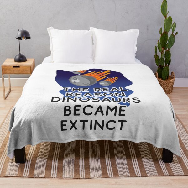 Item preview, The real reason dinosaurs became extinct - Meteors Hurdling Towards Earth To Kill The Dinosaur designed and sold by crazycollective.