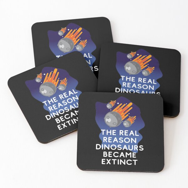 Item preview, The real reason dinosaurs became extinct - Meteors Hurdling Towards Earth To Kill The Dinosaur designed and sold by crazycollective.