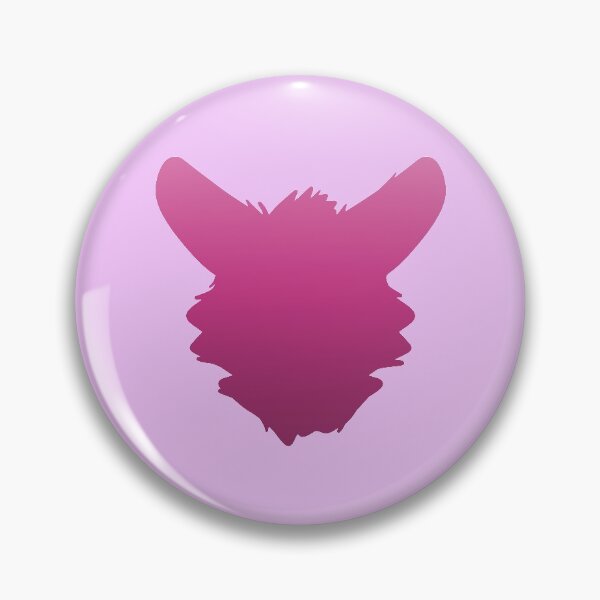 Item preview, Fursuit Head Silhouette (Pink Fade) designed and sold by ThatMooGuy.
