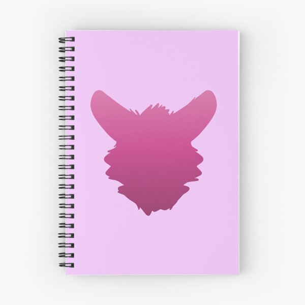 Item preview, Silueta de cabeza de fursuit (desvanecimiento rosa) designed and sold by ThatMooGuy.