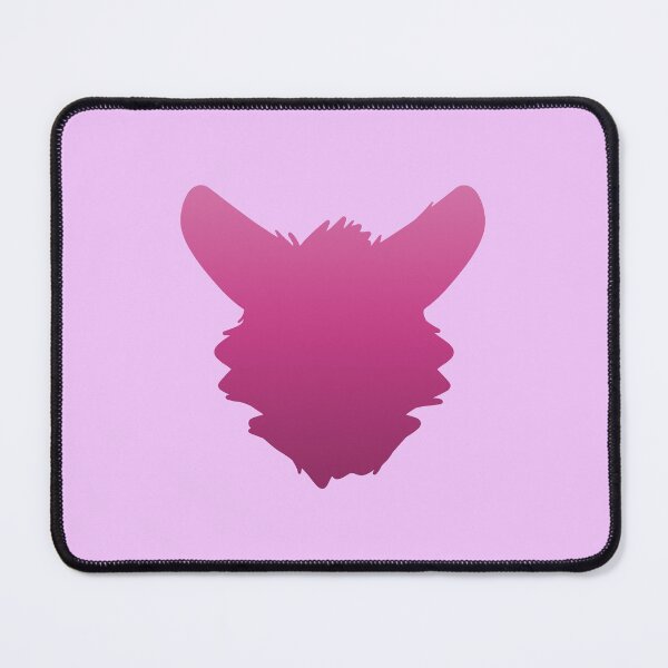 Item preview, Fursuit Head Silhouette (Pink Fade) designed and sold by ThatMooGuy.