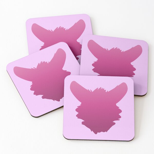 Item preview, Fursuit Head Silhouette (Pink Fade) designed and sold by ThatMooGuy.