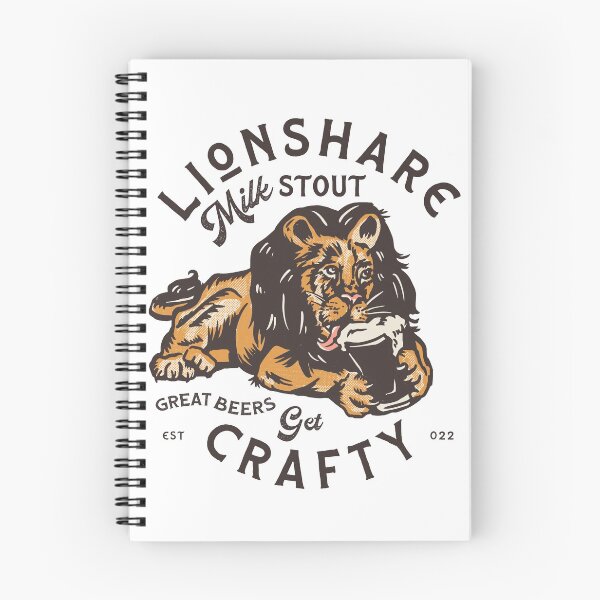 Item preview, Lionshare Milk Stout: Get Crafty designed and sold by The Whiskey Ginger Design Shop.
