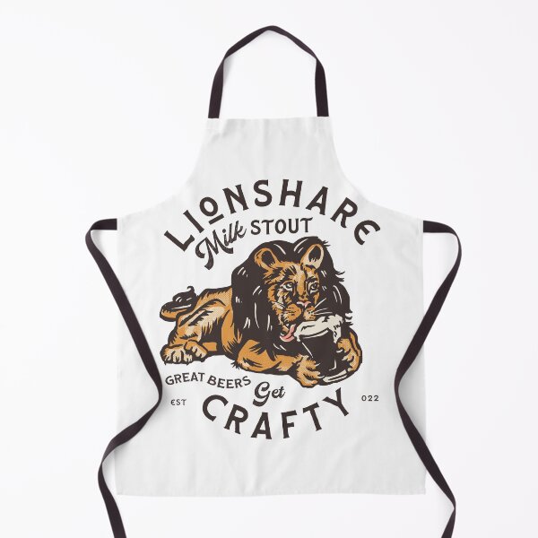 Item preview, Lionshare Milk Stout: Get Crafty designed and sold by The Whiskey Ginger Design Shop.