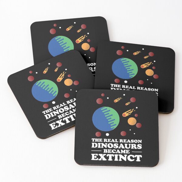 Item preview, The real reason dinosaurs became extinct - Meteors Hurdling Towards Earth To Kill The Dinosaur designed and sold by crazycollective.
