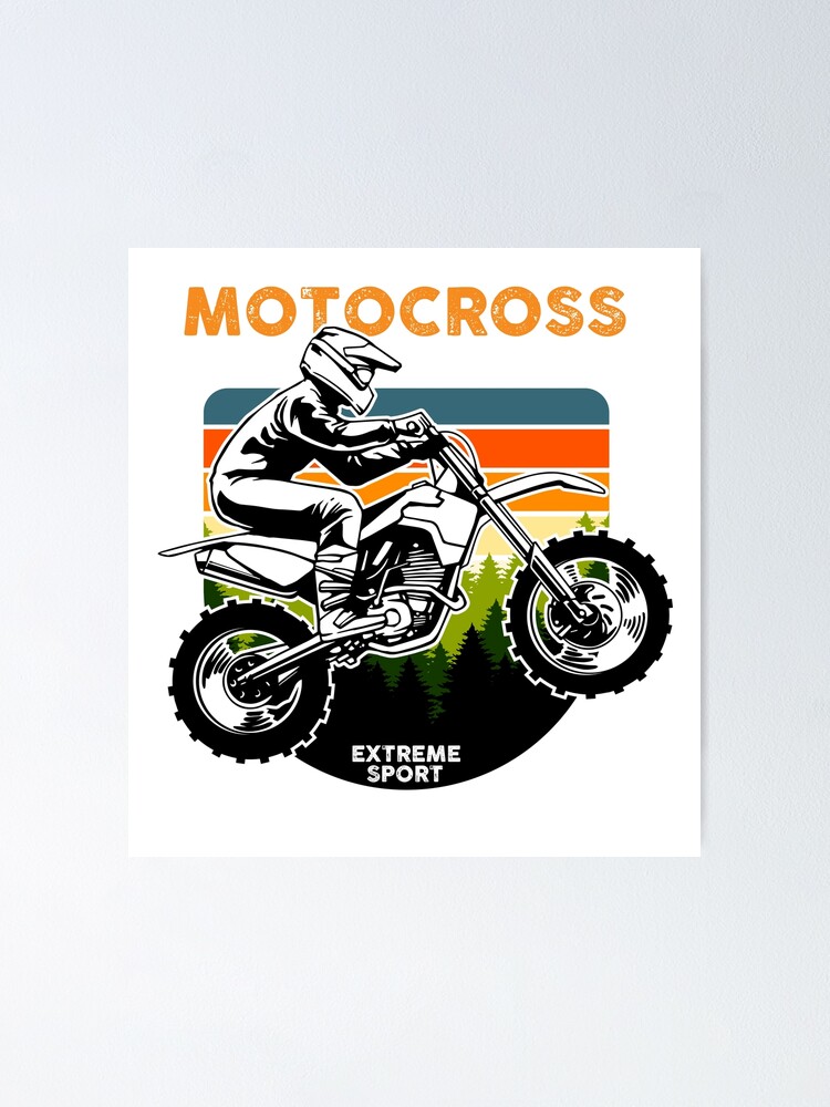 Art Poster Motocross sport