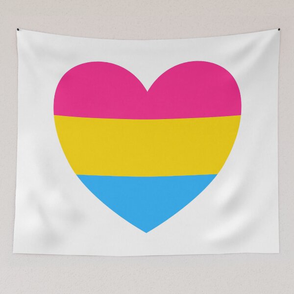 Item preview, Pansexual Flag Heart designed and sold by Inspirationmotivation.