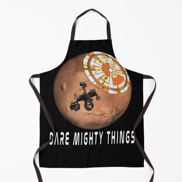 Item preview,  Dare Mighty Things  Mars landing Art Board Prints designed and sold by SagittarArt.