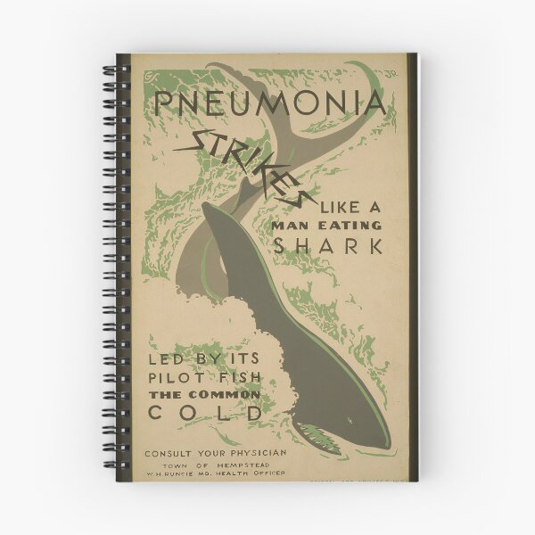 Item preview, Vintage pneumonia poster designed and sold by VPH-merch.