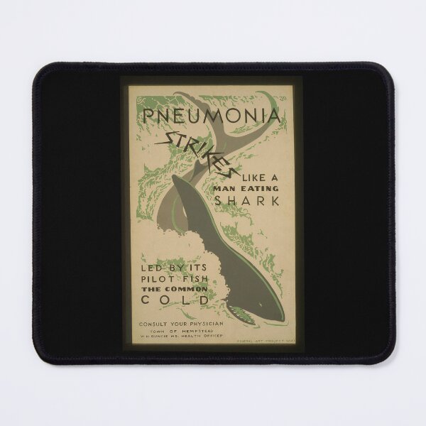 Item preview, Vintage pneumonia poster designed and sold by VPH-merch.
