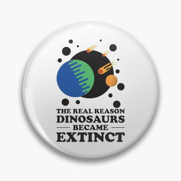 Item preview, The real reason dinosaurs became extinct - Meteors Hurdling Towards Earth To Kill The Dinosaur designed and sold by crazycollective.