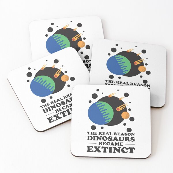 Item preview, The real reason dinosaurs became extinct - Meteors Hurdling Towards Earth To Kill The Dinosaur designed and sold by crazycollective.