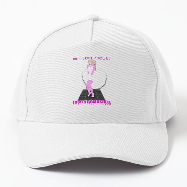 "Isn't it Delicious?" Blonde Bombshell Silhouette Baseball Cap