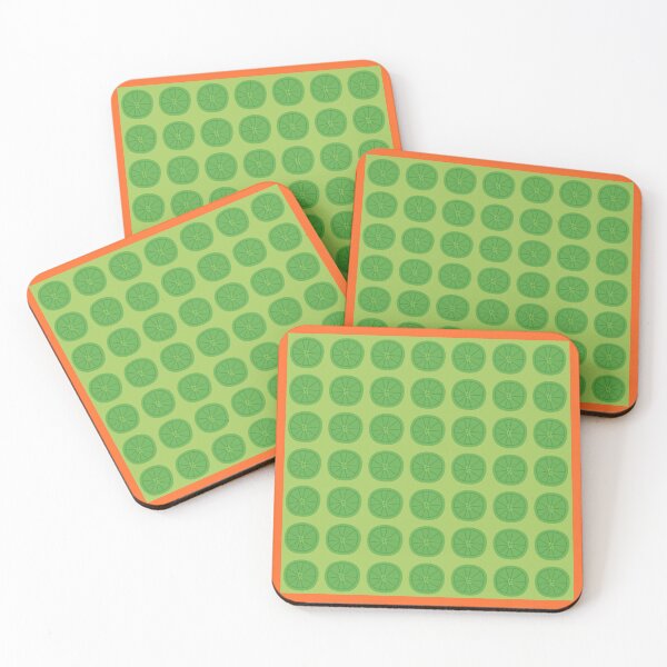 Item preview, Limefruits in typical Finnish designstyle, simple repeating pattern in green  designed and sold by marina63.