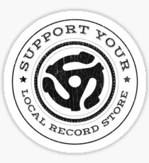 Support Your Local Record Store Sticker
