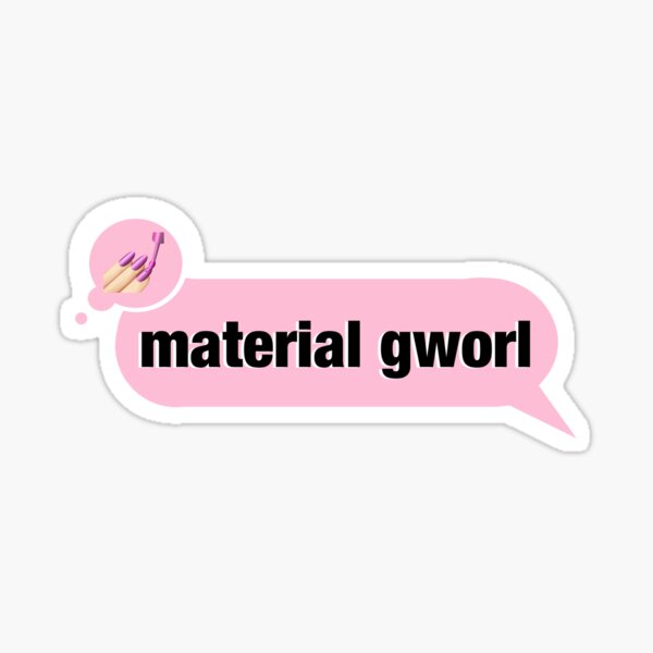 Material Girl Sticker 